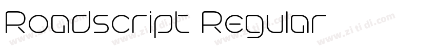 Roadscript Regular字体转换 Roadscript Regular字体转换
